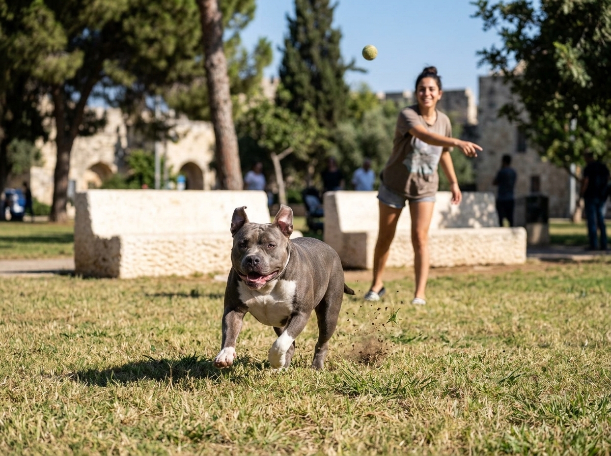 אמריקן בולי בפעילות גופנית