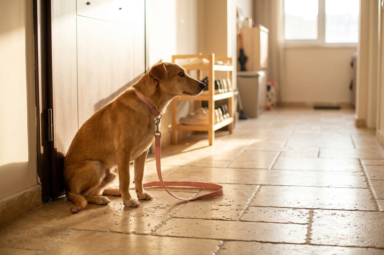 כלב מאומץ חיישני הסופר בבית ישראלי חדש