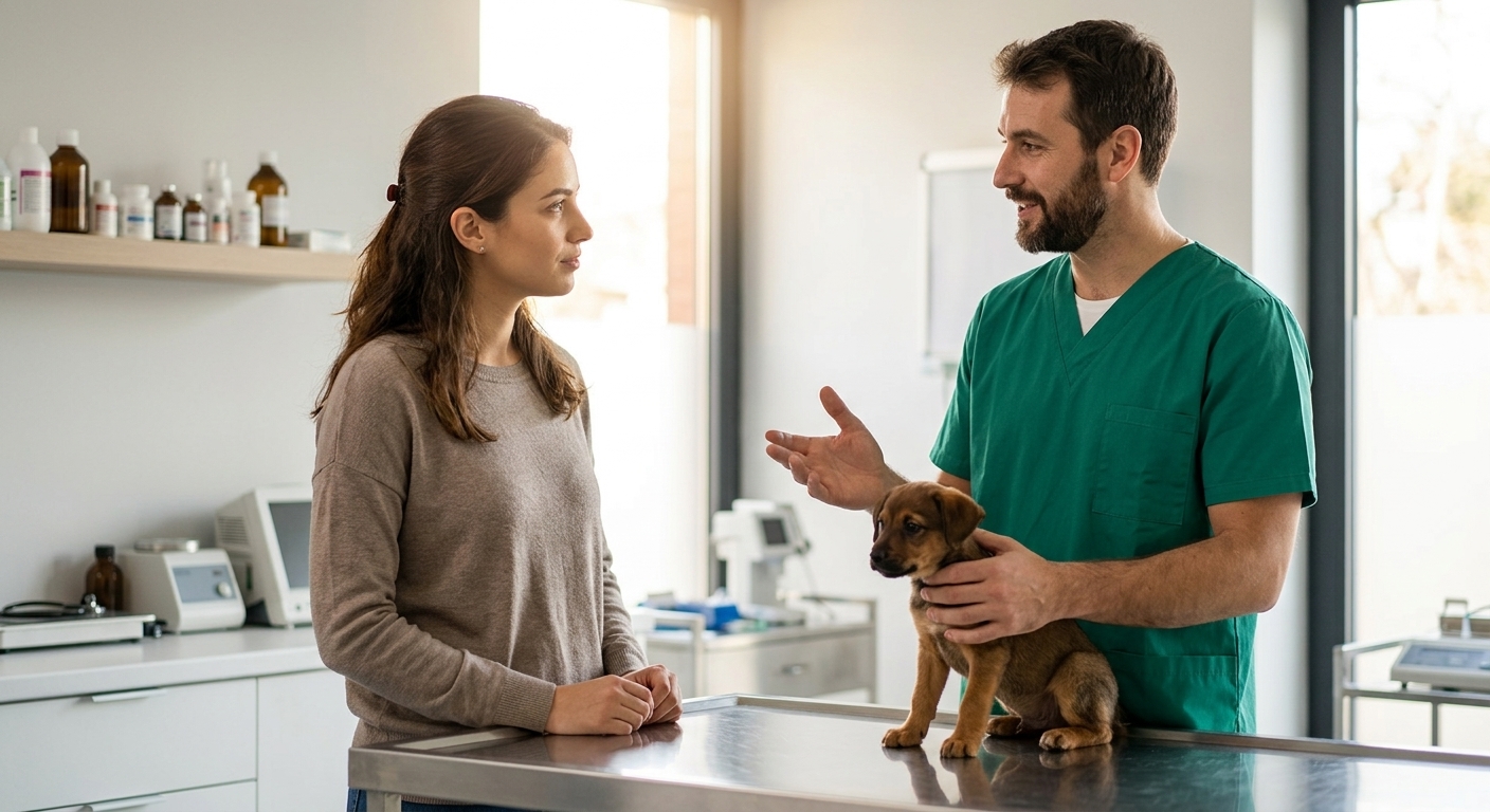 וטרינר מייעץ לבעלת גור על הגיל המתאים לעיקור