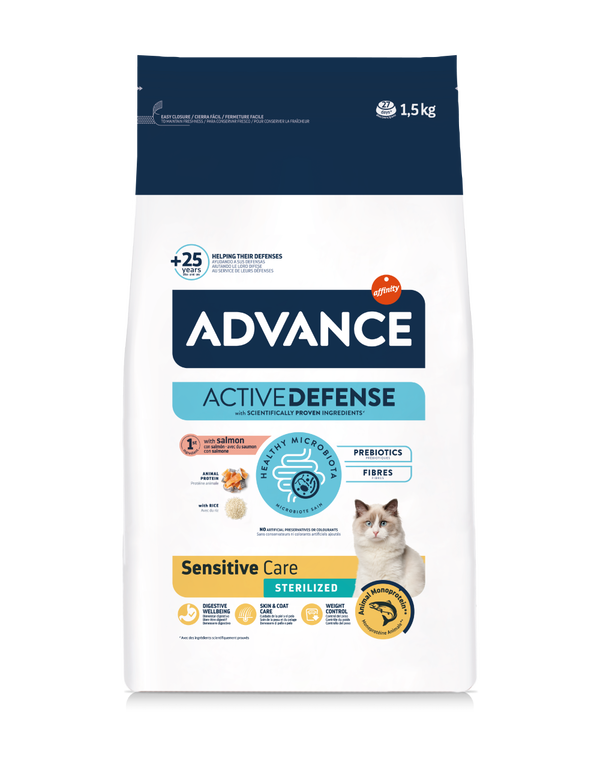 אדוונס אפיניטי SENSITIVE CARE STERILIZED - מזון יבש לחתולים