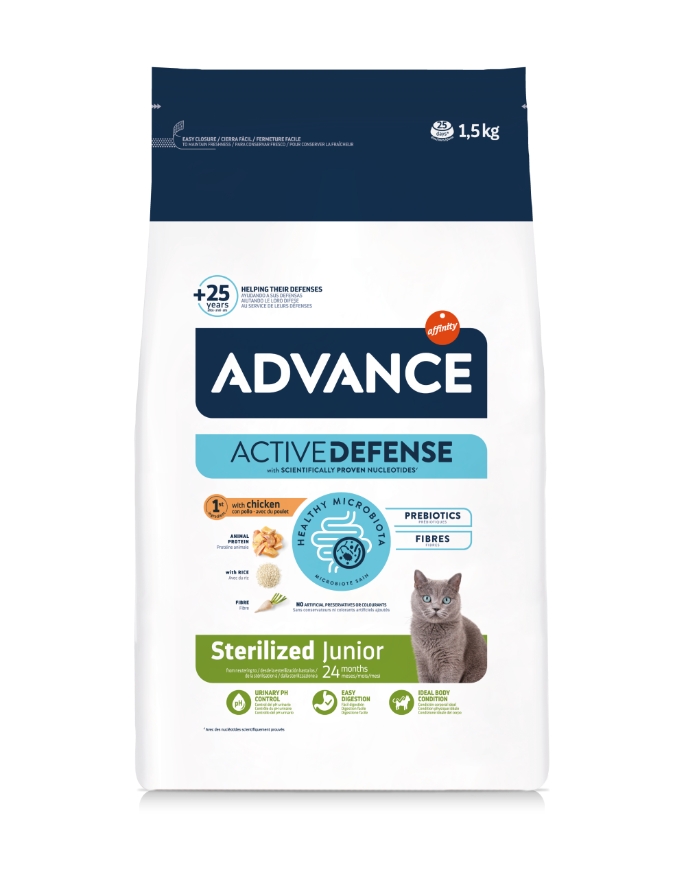 אדוונס אפיניטי STERILIZED JUNIOR - מזון יבש לחתולים