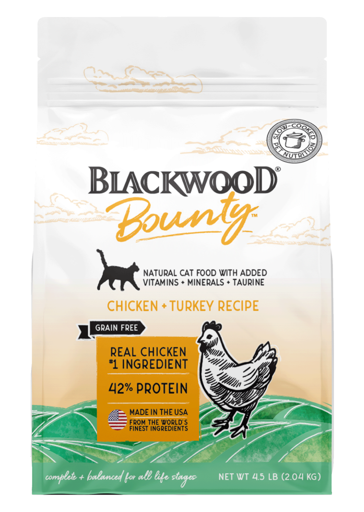 בלקווד Bounty Grain-Free Chicken & Turkey Recipe - מזון יבש לחתולים