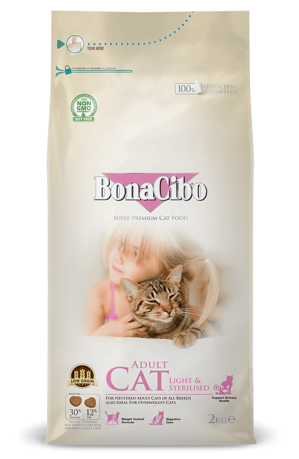 בונאסיבו Adult Light & Sterilised - מזון יבש לחתולים