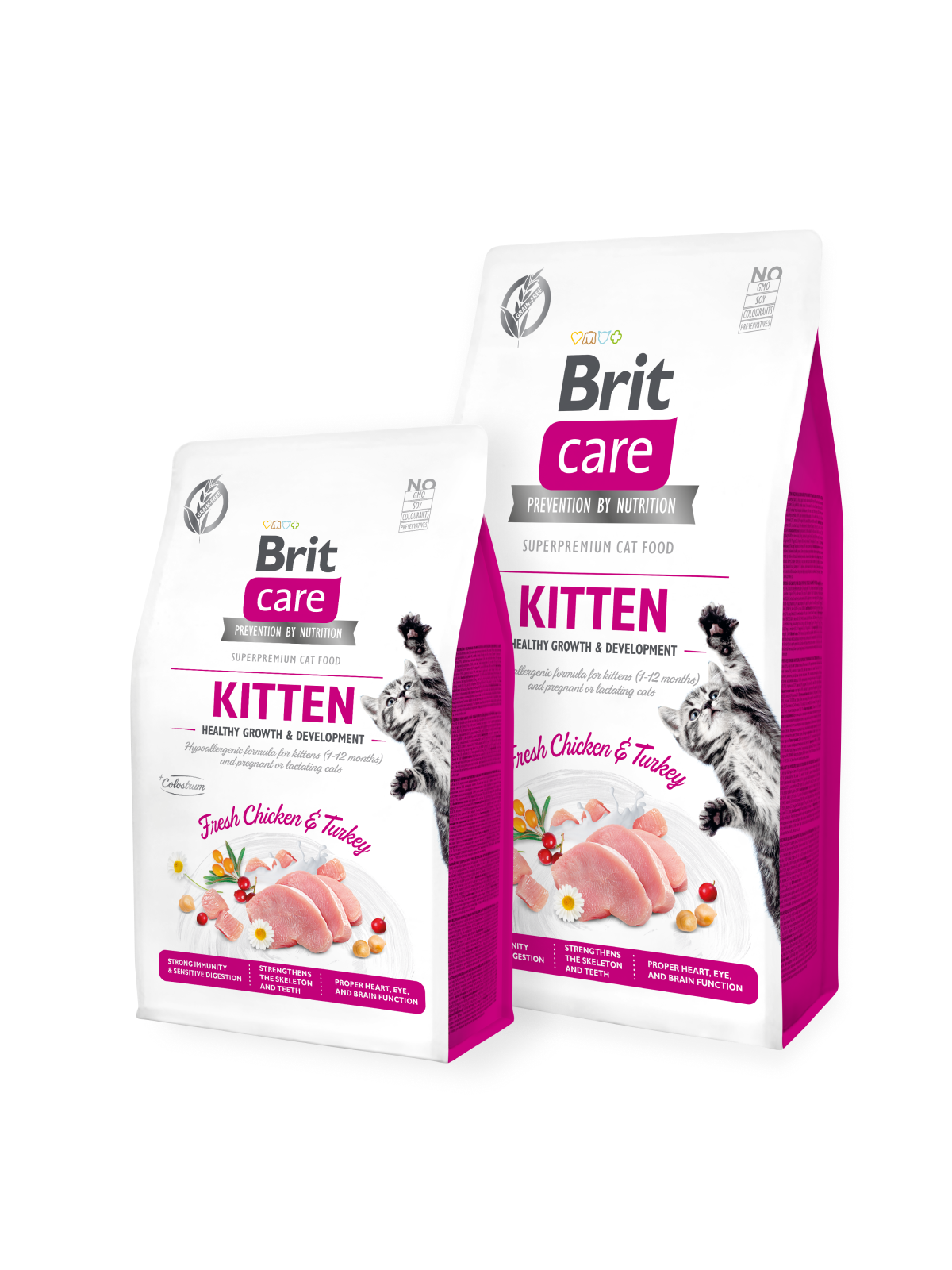 בריט Care Cat Grain-Free KITTEN HEALTHY GROWTH AND DEVELOPMENT - מזון יבש לחתולים