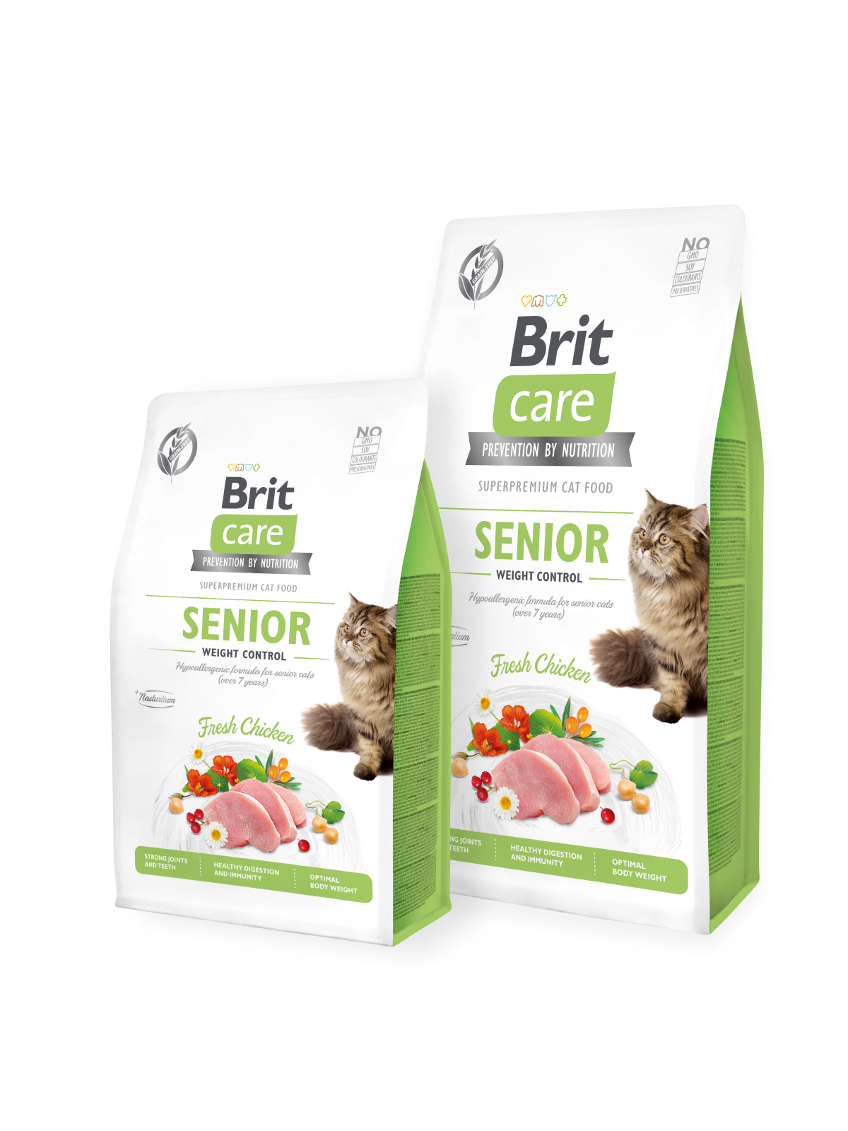 בריט Care Cat Grain-Free SENIOR AND WEIGHT CONTROL - מזון יבש לחתולים