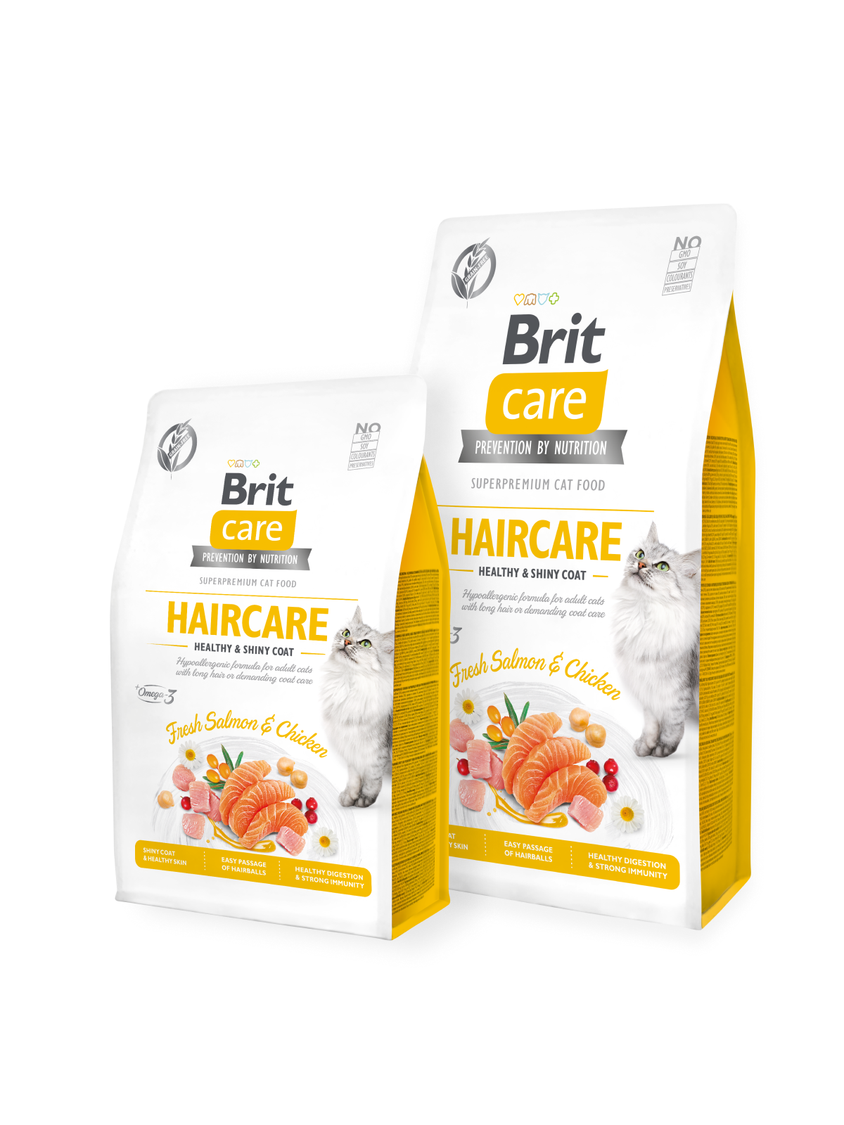 בריט Grain-Free HAIRCARE HEALTHY AND SHINY COAT - מזון יבש לחתולים