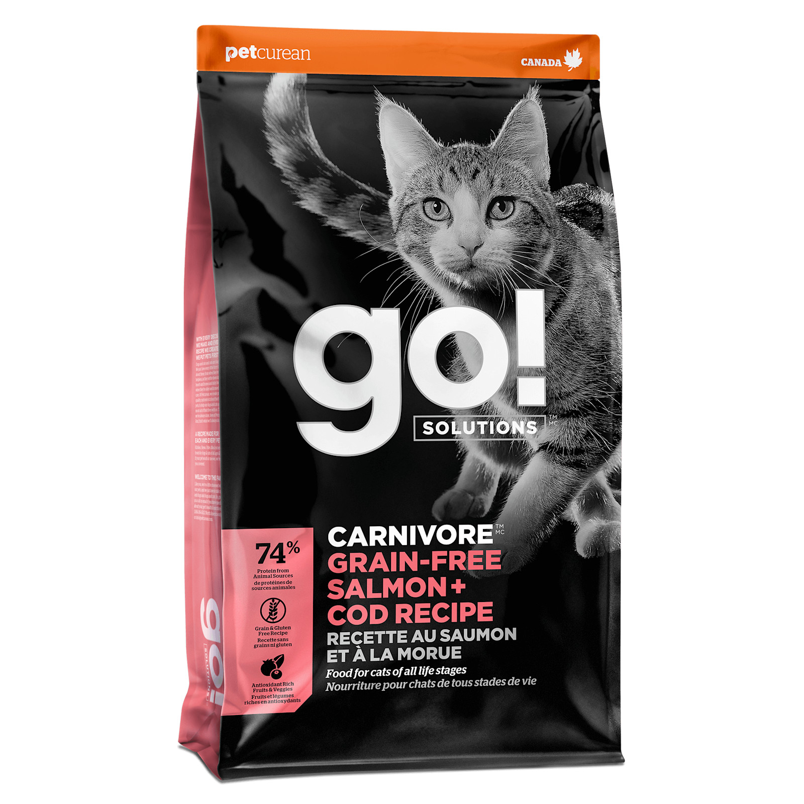 גו Carnivore Salmon + Cod Grain-Free - מזון יבש לחתולים