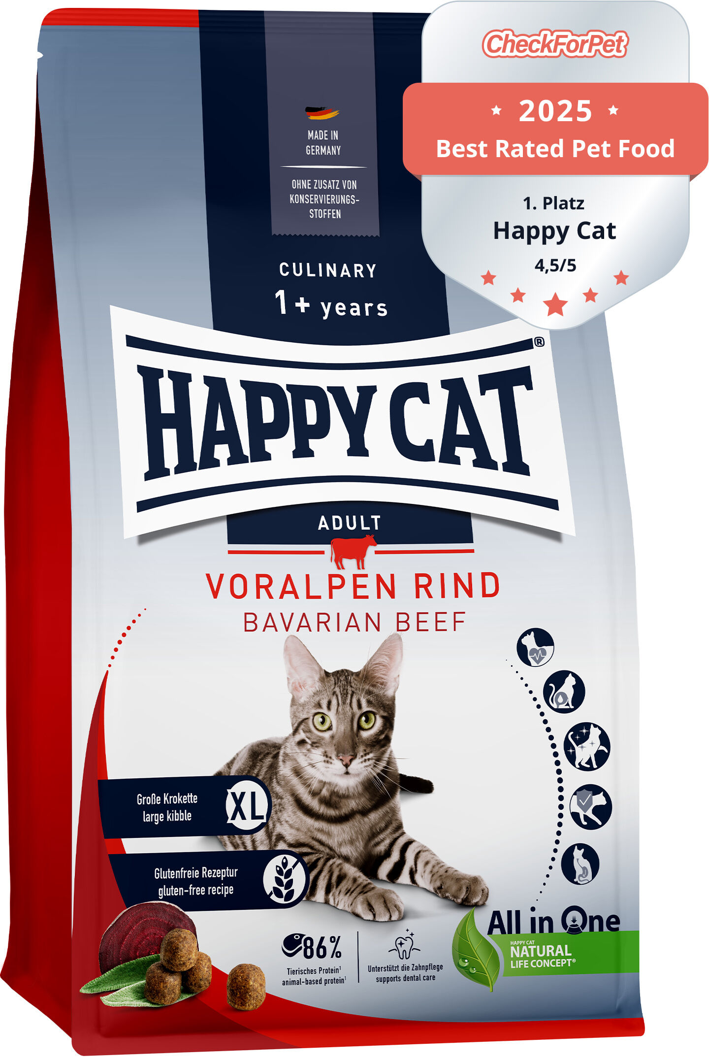 הפי קט Culinary Adult Bavarian Beef - מזון יבש לחתולים