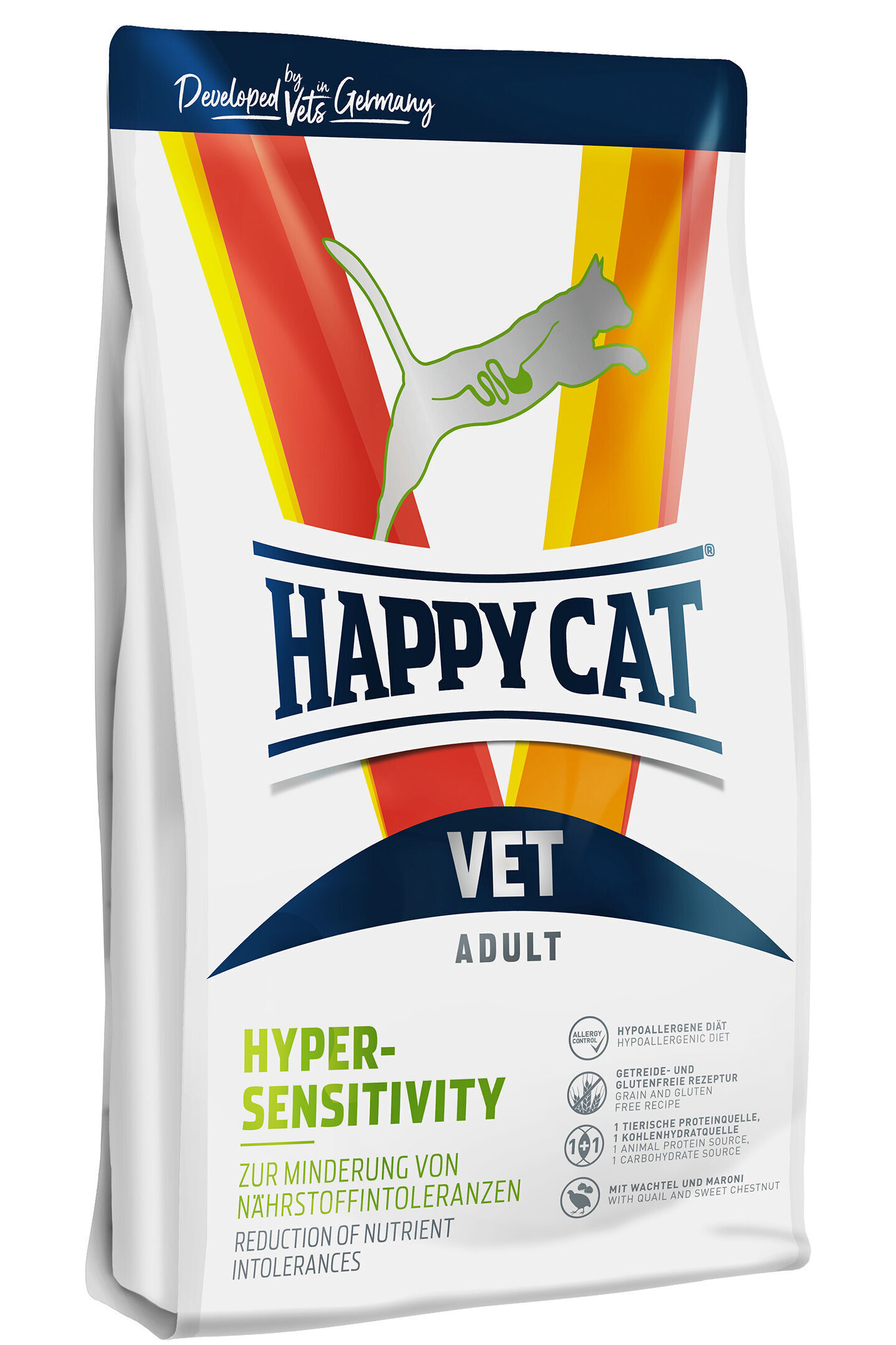 הפי קט VET Diet Hypersensitivity dry - מזון יבש לחתולים