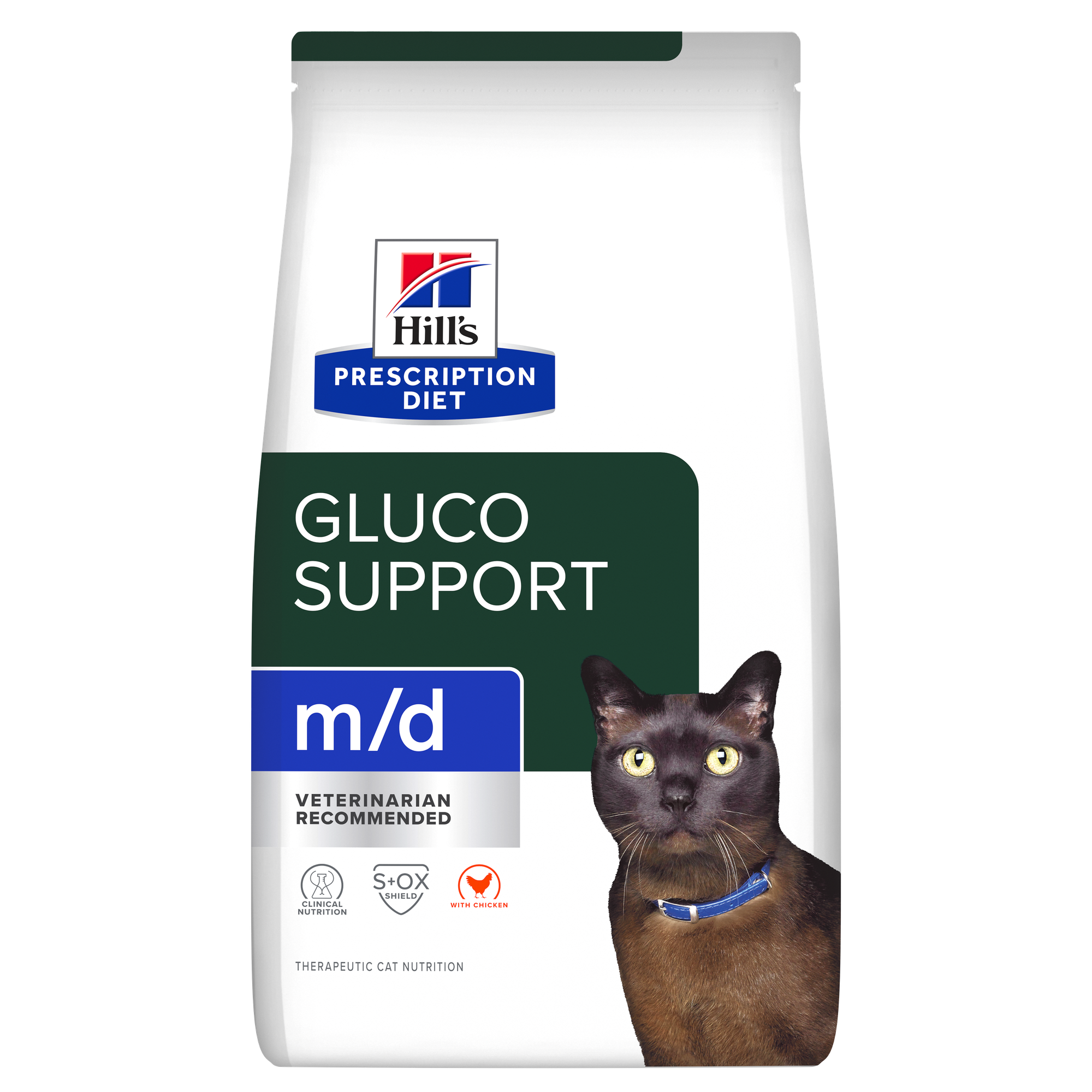 הילס m/d GlucoSupport Dry - מזון יבש לחתולים