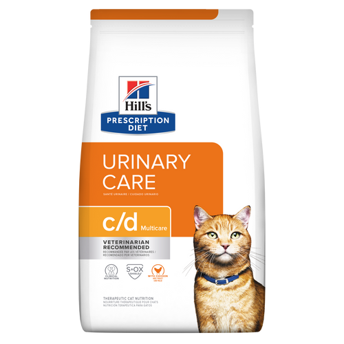 הילס c/d Multicare with Chicken Dry Cat Food - מזון יבש לחתולים