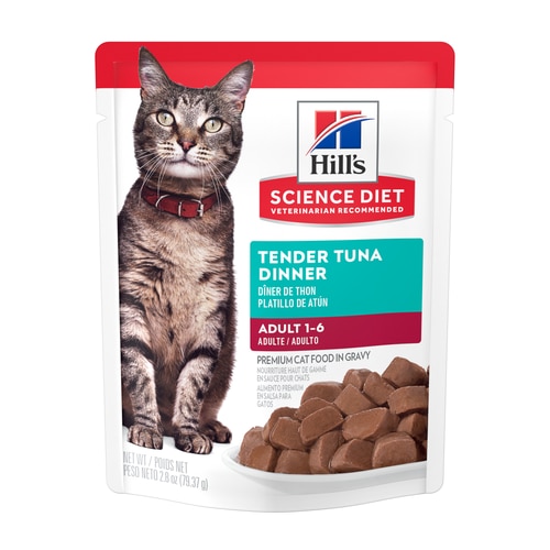 הילס Adult Tender Tuna Dinner Pouch - מזון יבש לחתולים