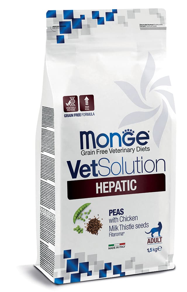 מונג' VetSolution Hepatic Feline - מזון יבש לחתולים