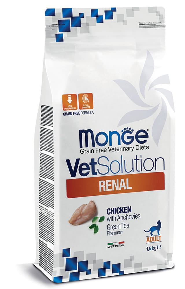 מונג' VetSolution Renal Feline - מזון יבש לחתולים