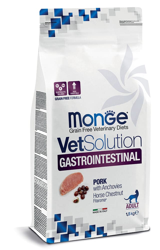 מונג' VetSolution Gastrointestinal - מזון יבש לחתולים
