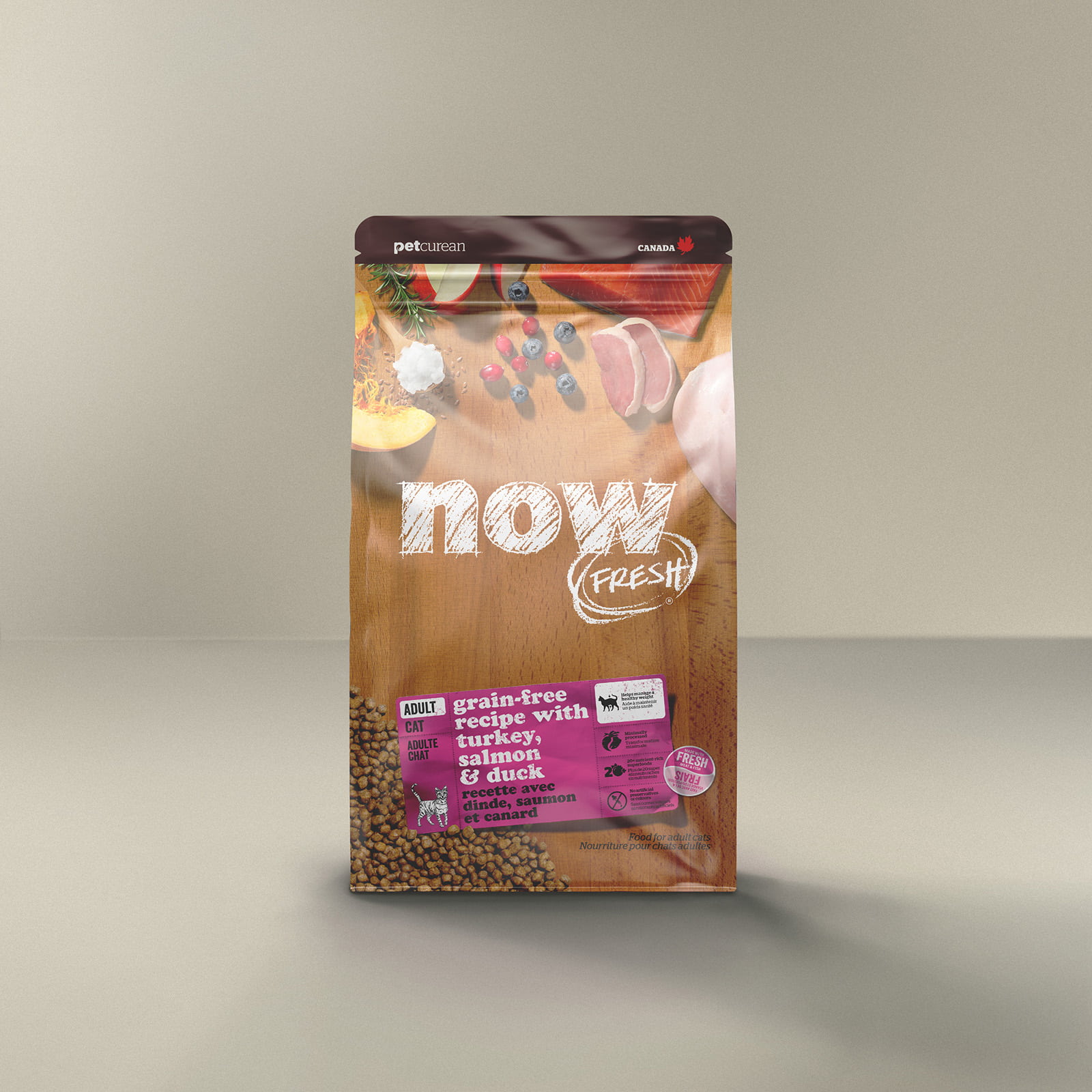 נאו פרש Turkey, Salmon & Duck Grain-Free Dry - מזון יבש לחתולים