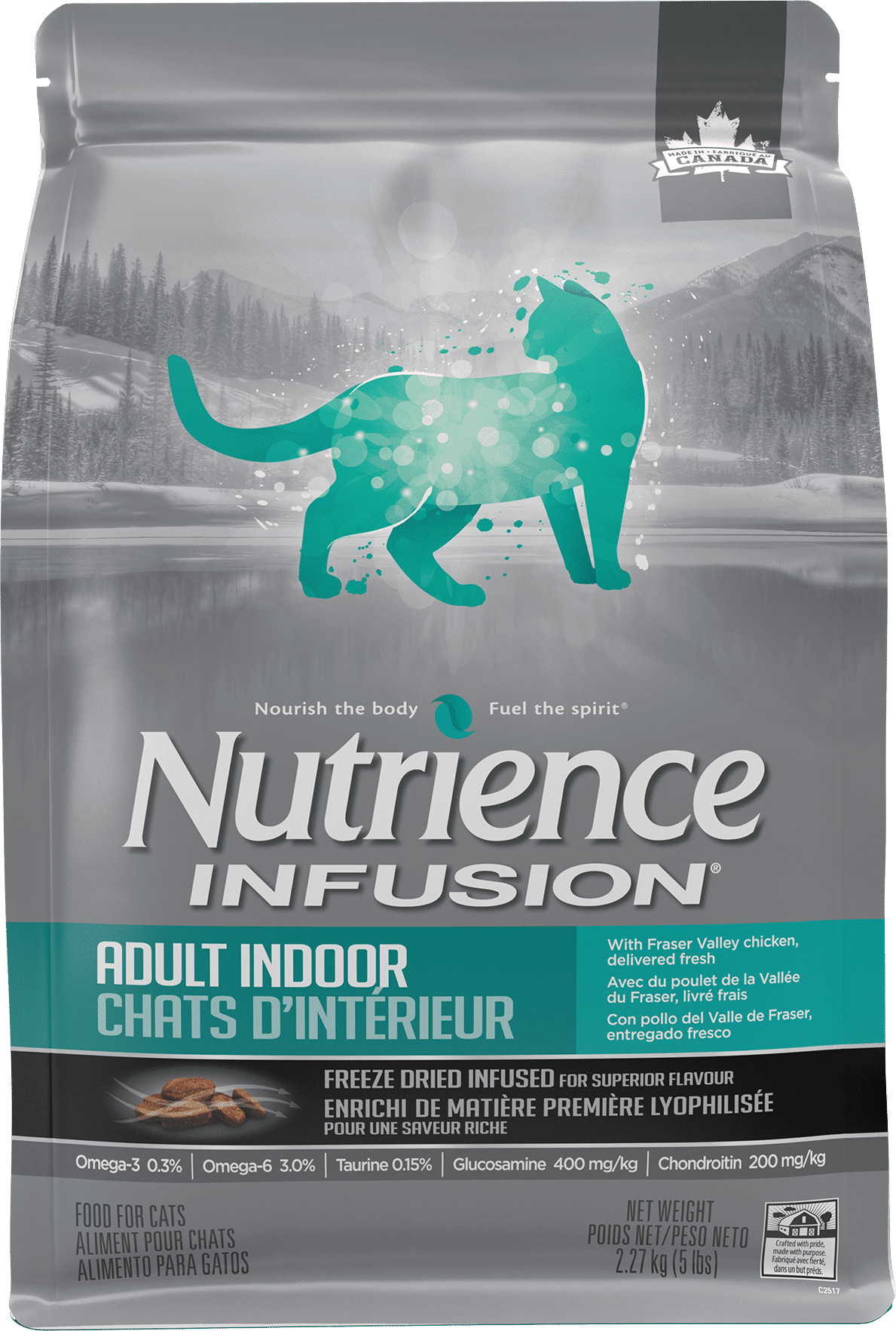 נוטריאנס Infusion Healthy Adult Indoor - מזון יבש לחתולים