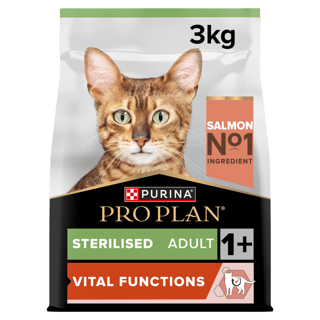 פרו פלאן Vital Functions Sterilised Salmon - מזון יבש לחתולים