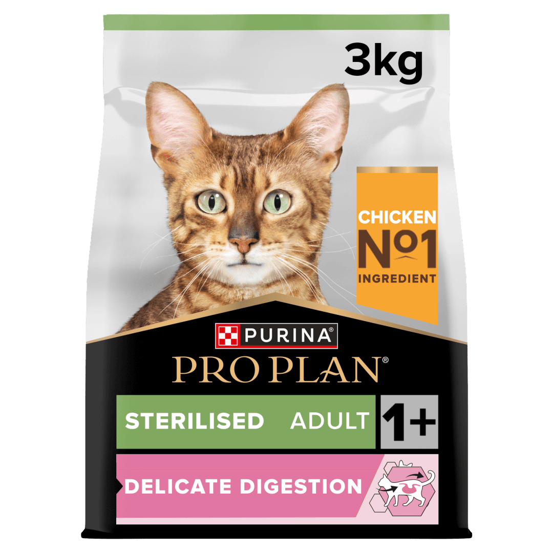 פרו פלאן Sterilised Delicate Digestion Chicken - מזון יבש לחתולים