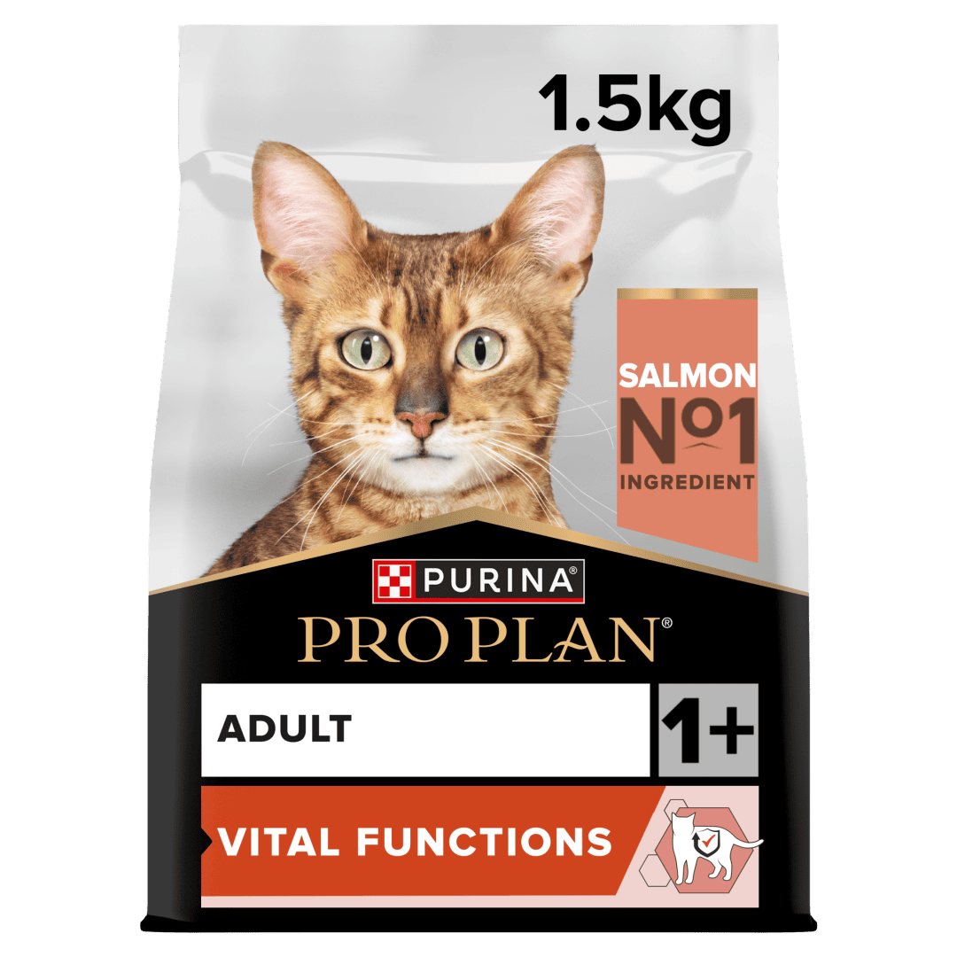 פרו פלאן Vital Functions Salmon - מזון יבש לחתולים