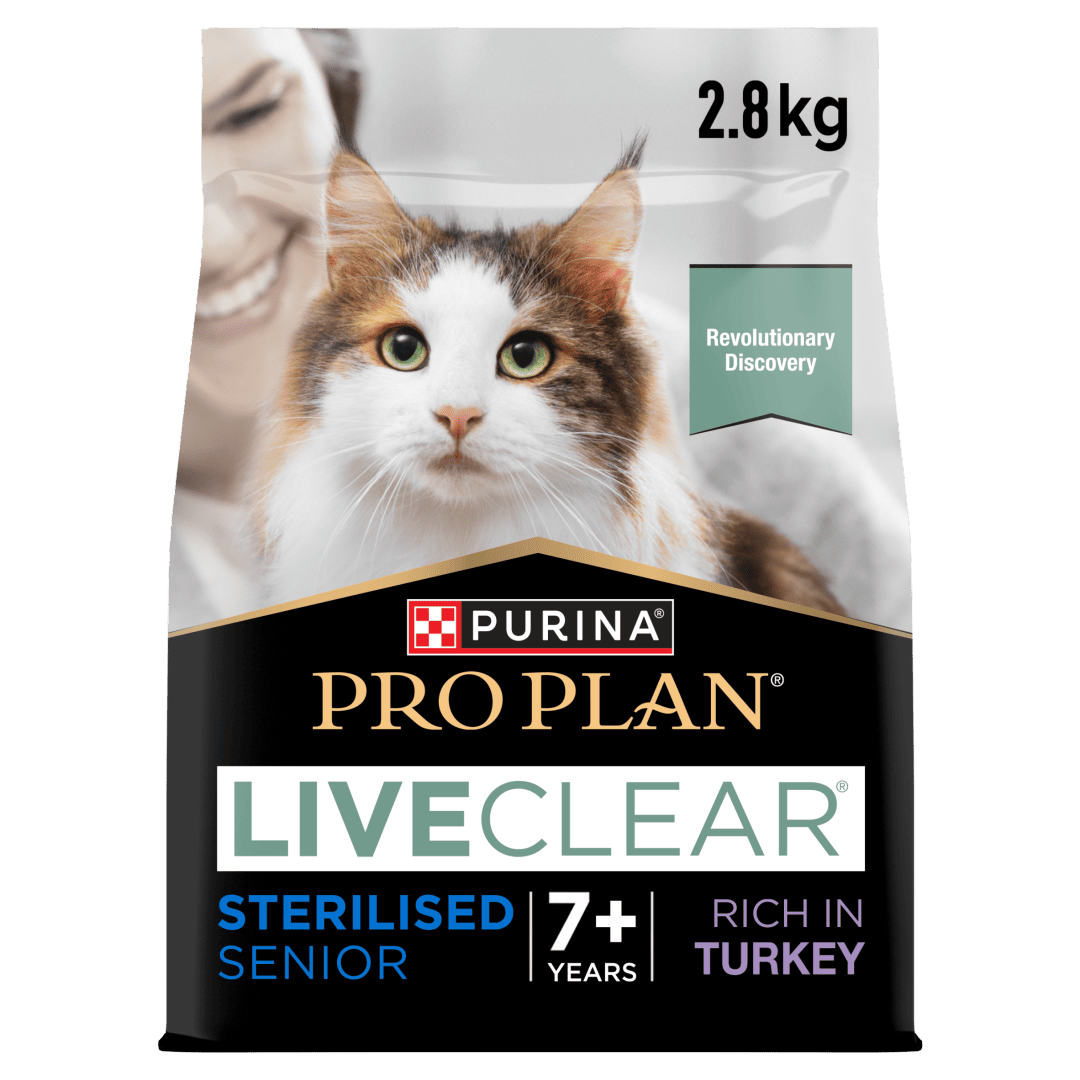 פרו פלאן Adult 7+ Allergen Reducing Sterilised LIVECLEAR® Turkey - מזון יבש לחתולים