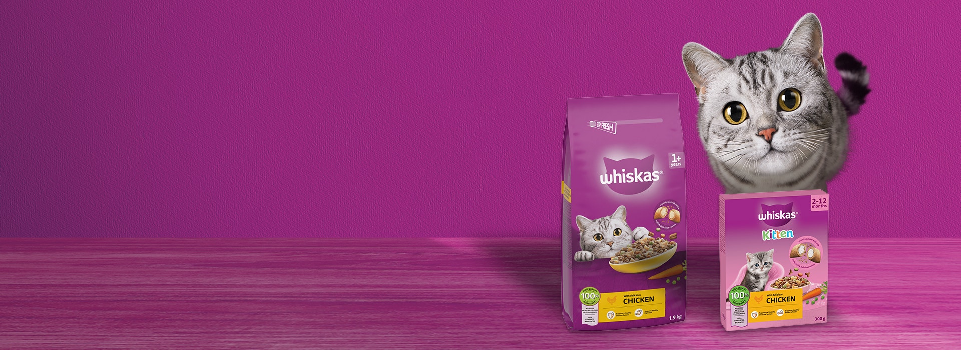 ויסקאס Dry Food Range - מזון יבש לחתולים