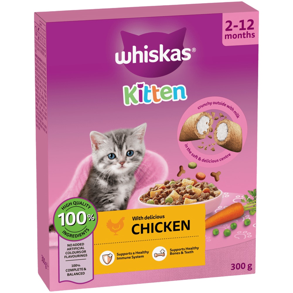 ויסקאס with Chicken Kitten 2-12 Months - מזון יבש לחתולים
