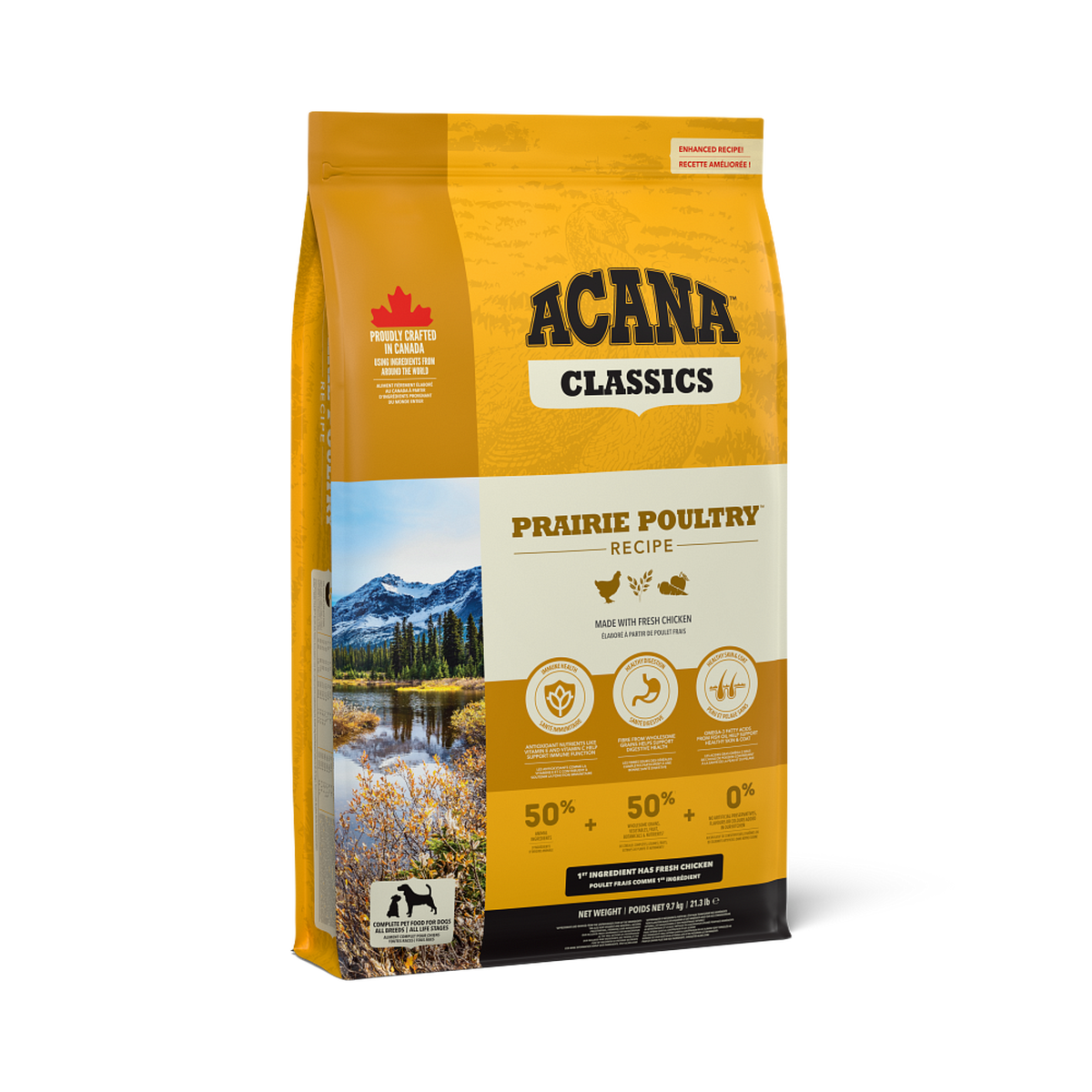 אקאנה Classics Prairie Poultry - מזון יבש לכלבים