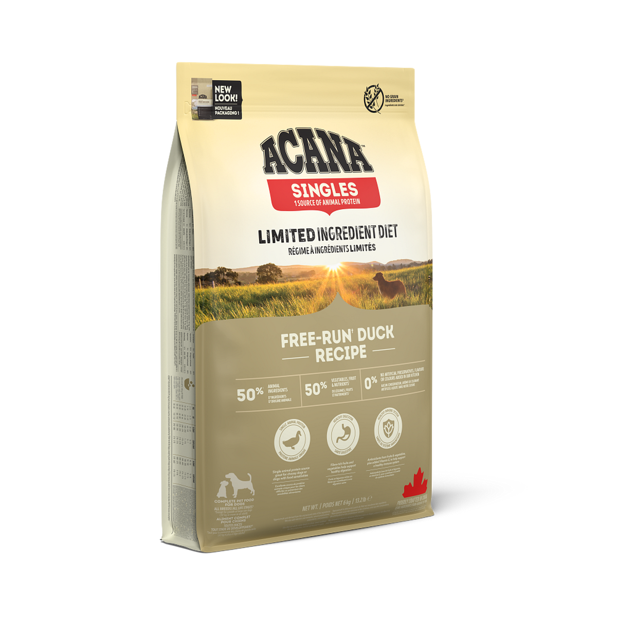 אקאנה Free-Run Duck - מזון יבש לכלבים