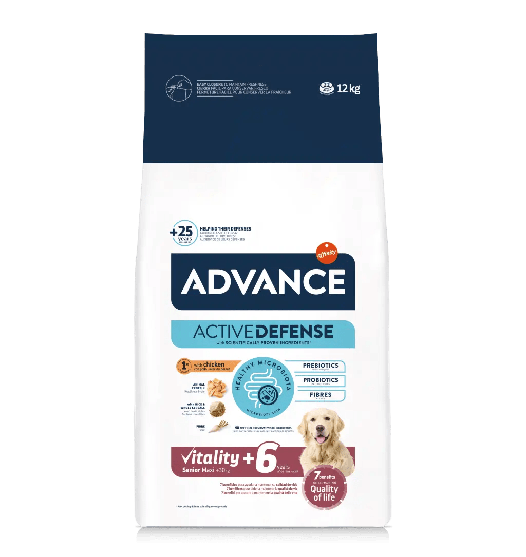 אדוונס אפיניטי Vitality Senior Maxi +6 - מזון יבש לכלבים