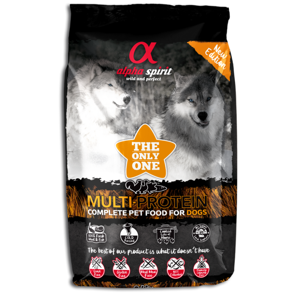 אלפא ספיריט Multi-Protein Complete Dog Food – The Only One (12kg) - מזון יבש לכלבים