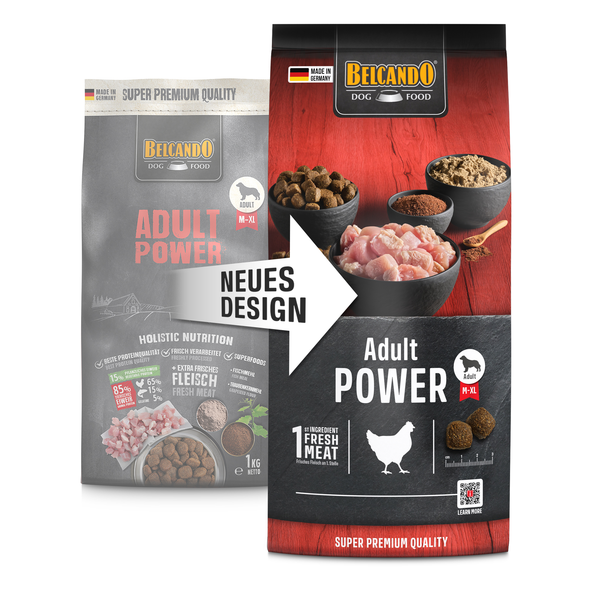 בלקנדו Adult Power - מזון יבש לכלבים