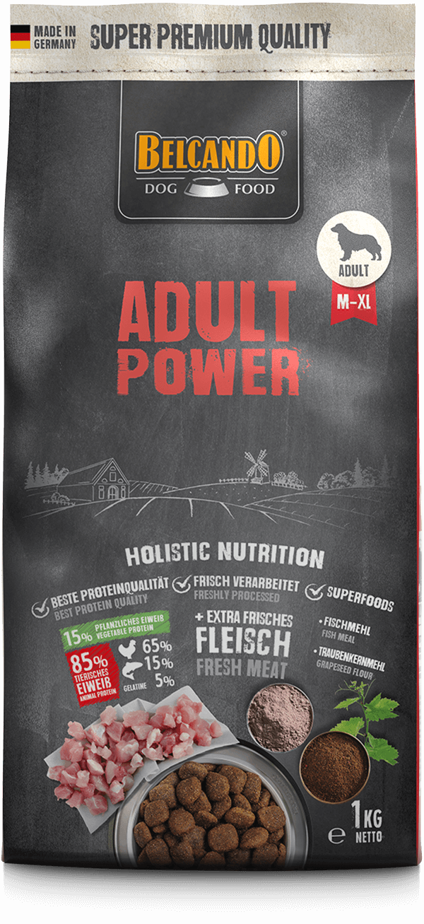 בלקנדו Adult Power - מזון יבש לכלבים