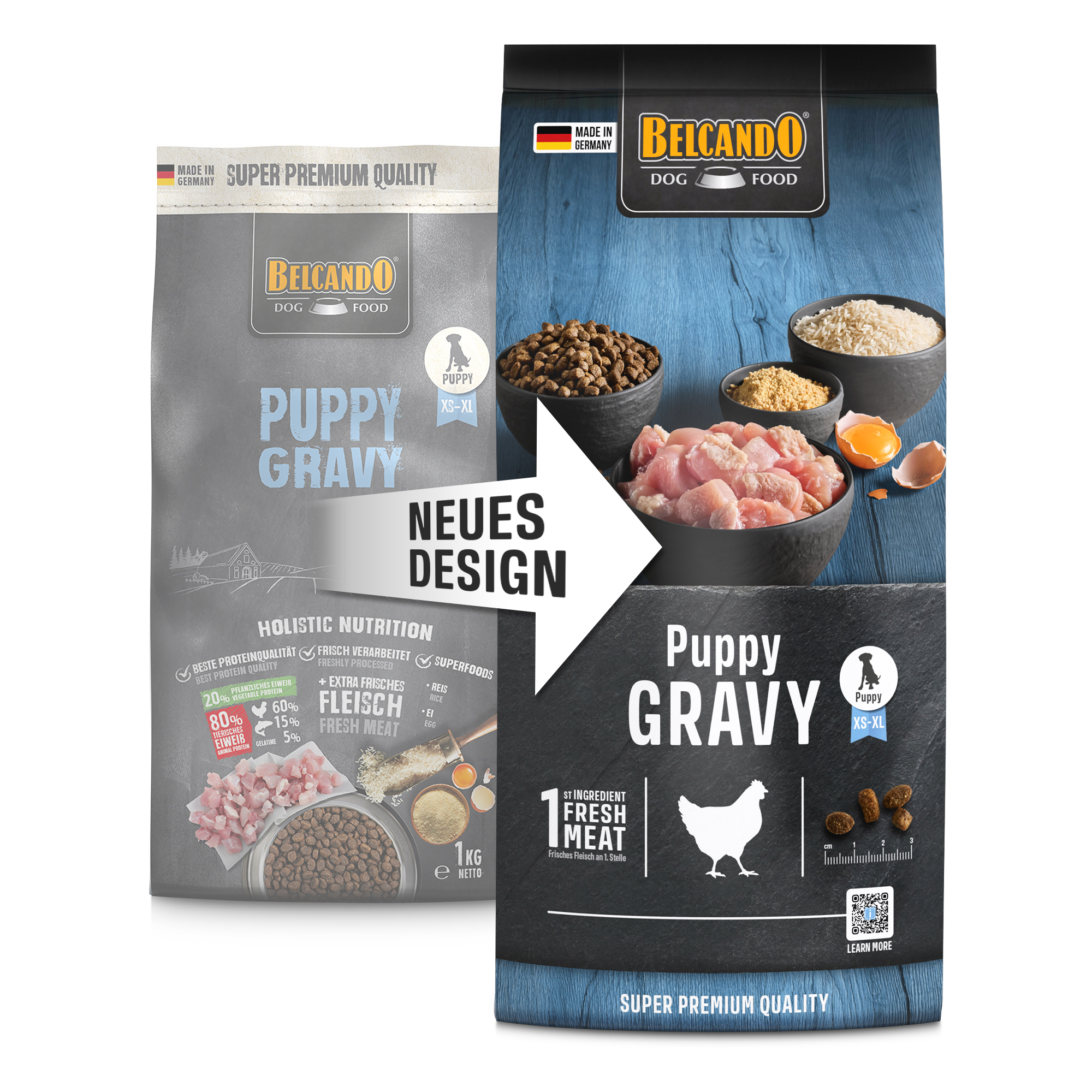 בלקנדו Puppy Gravy - מזון יבש לכלבים
