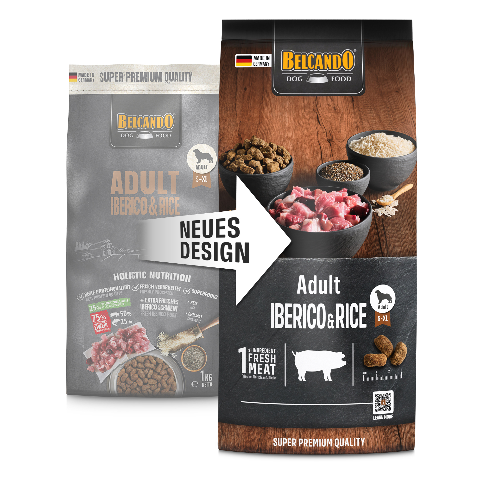 בלקנדו Adult Iberico & Rice - מזון יבש לכלבים