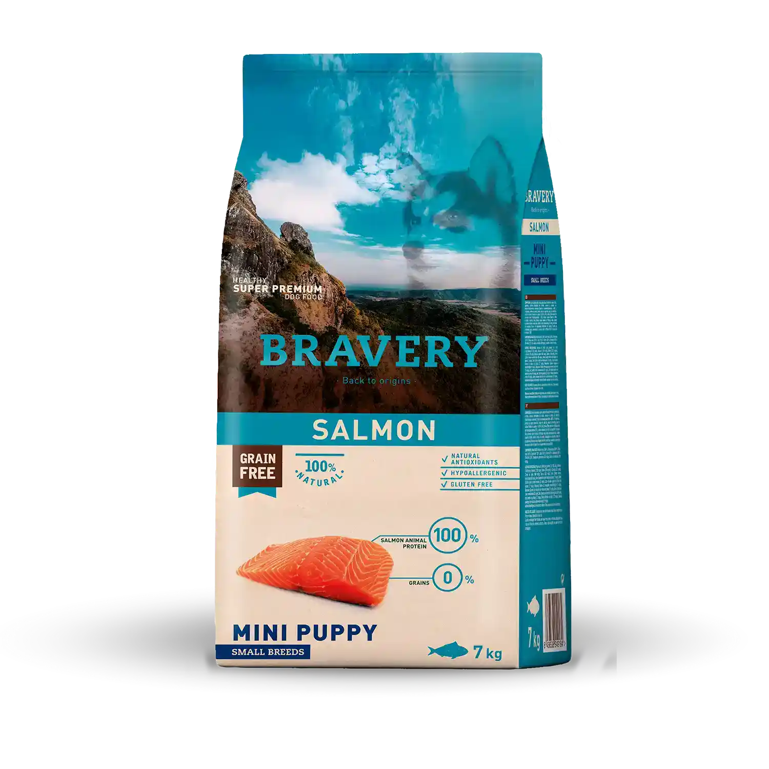 ברייברי SALMON MINI PUPPY SMALL BREEDS - מזון יבש לכלבים