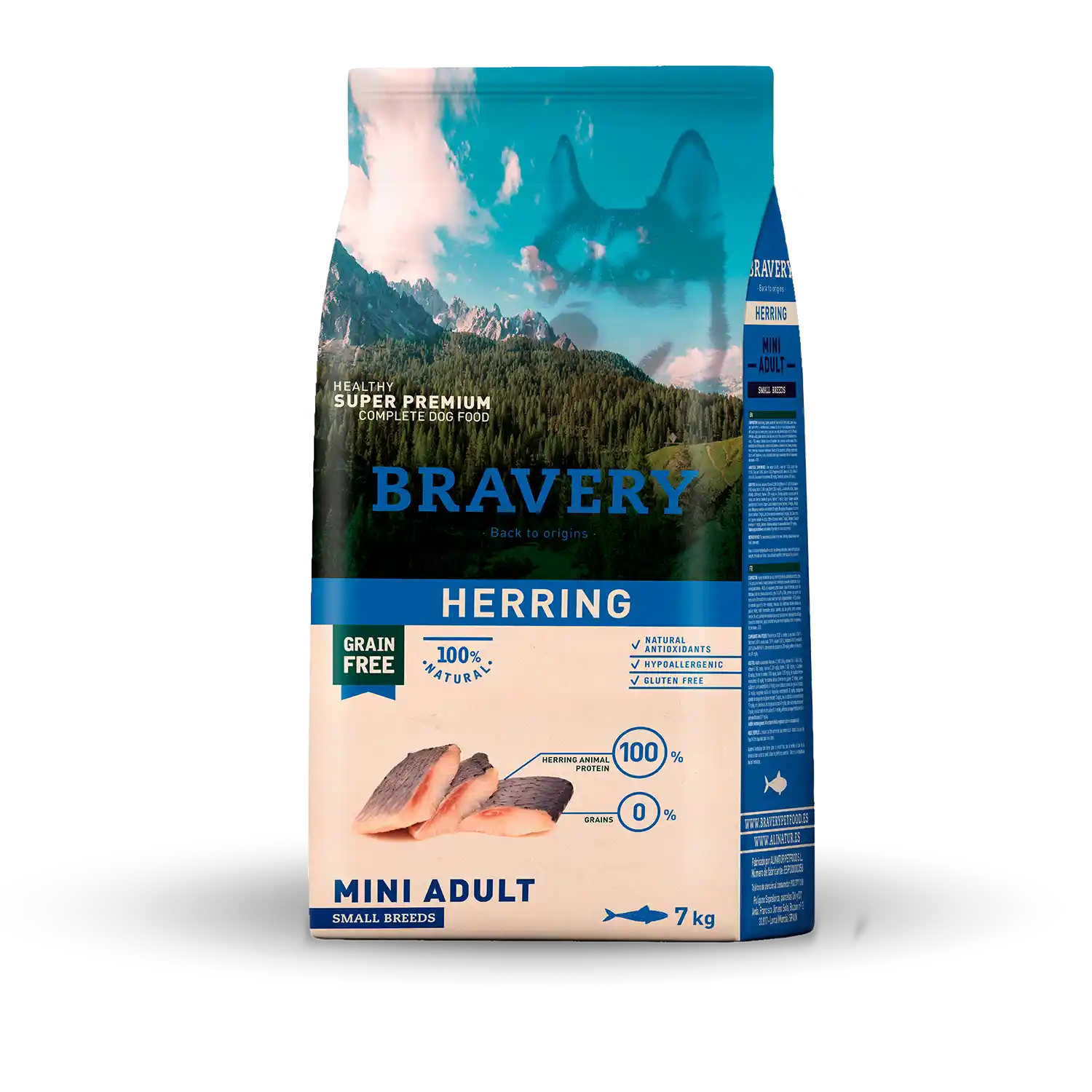 ברייברי HERRING MINI ADULT SMALL BREEDS - מזון יבש לכלבים