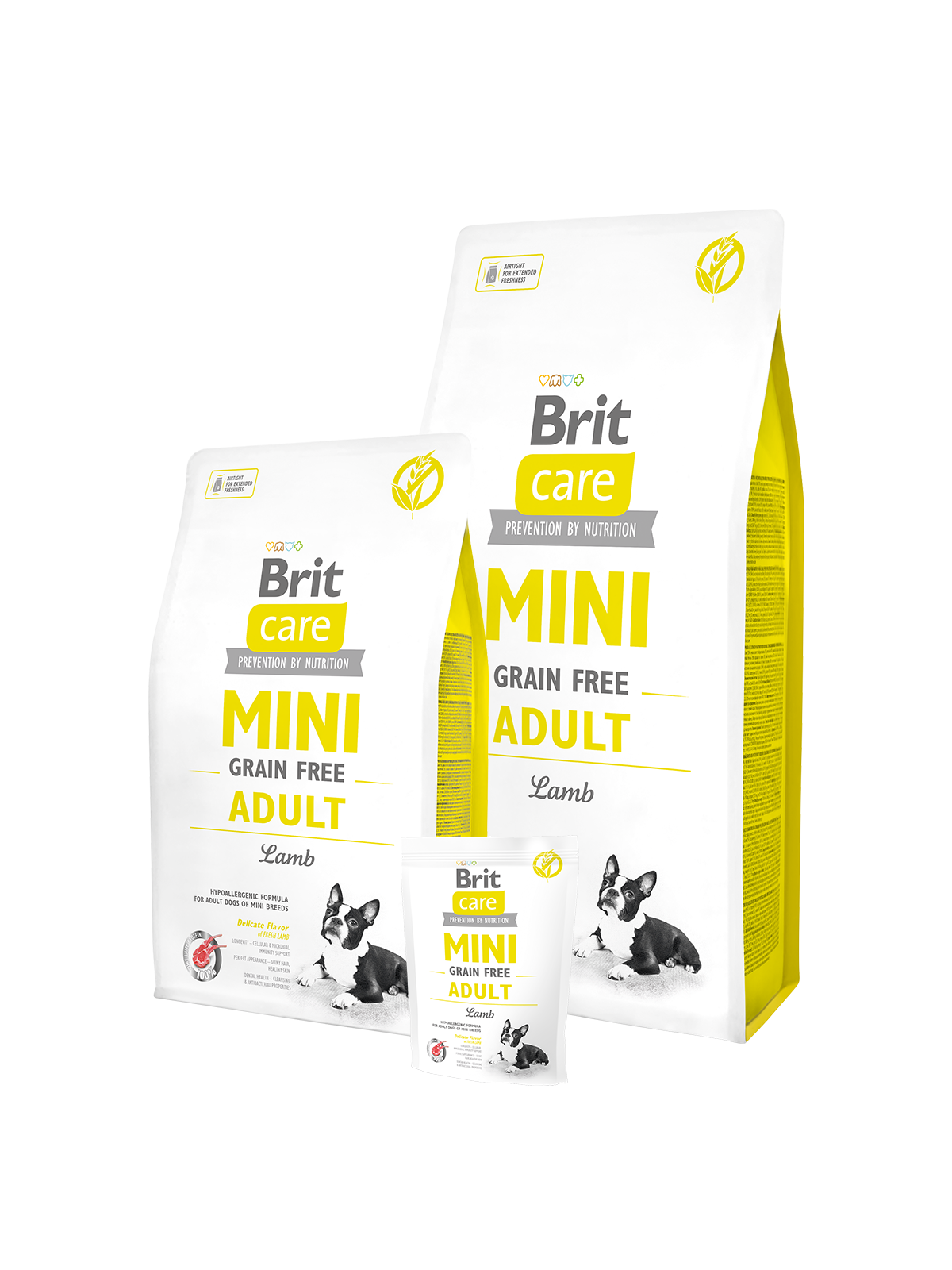 בריט Care Mini Grain Free Adult - מזון יבש לכלבים