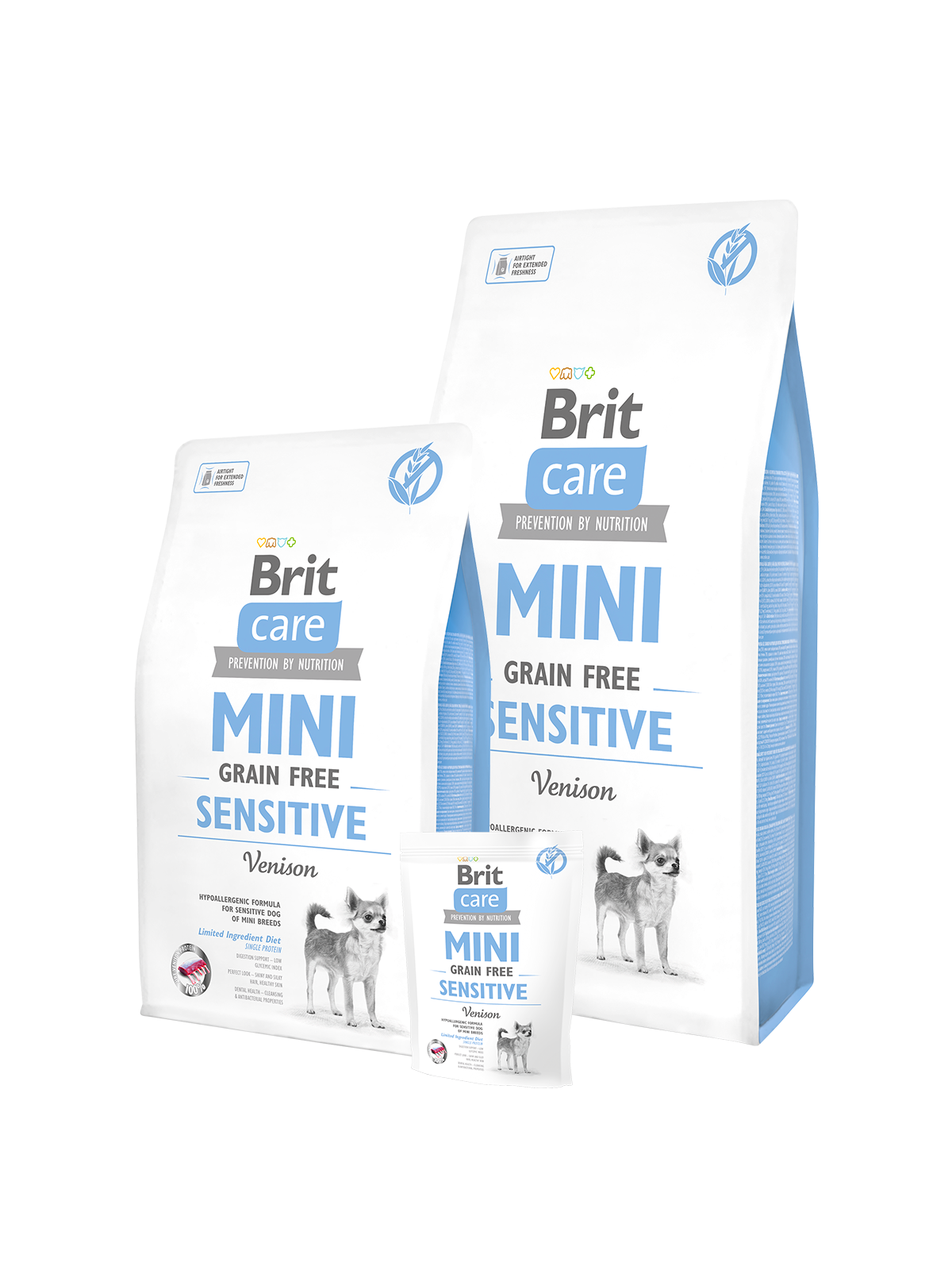 בריט Care Mini Sensitive Grain Free - מזון יבש לכלבים