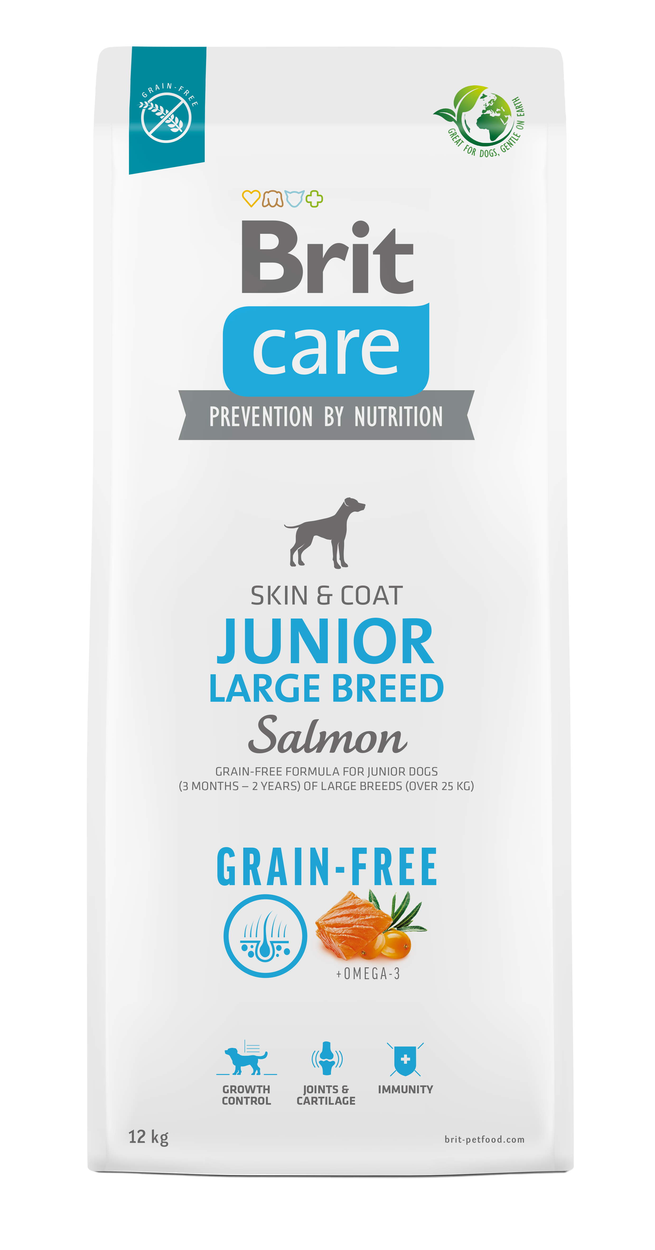בריט Care Grain-free Junior Large Breed - מזון יבש לכלבים