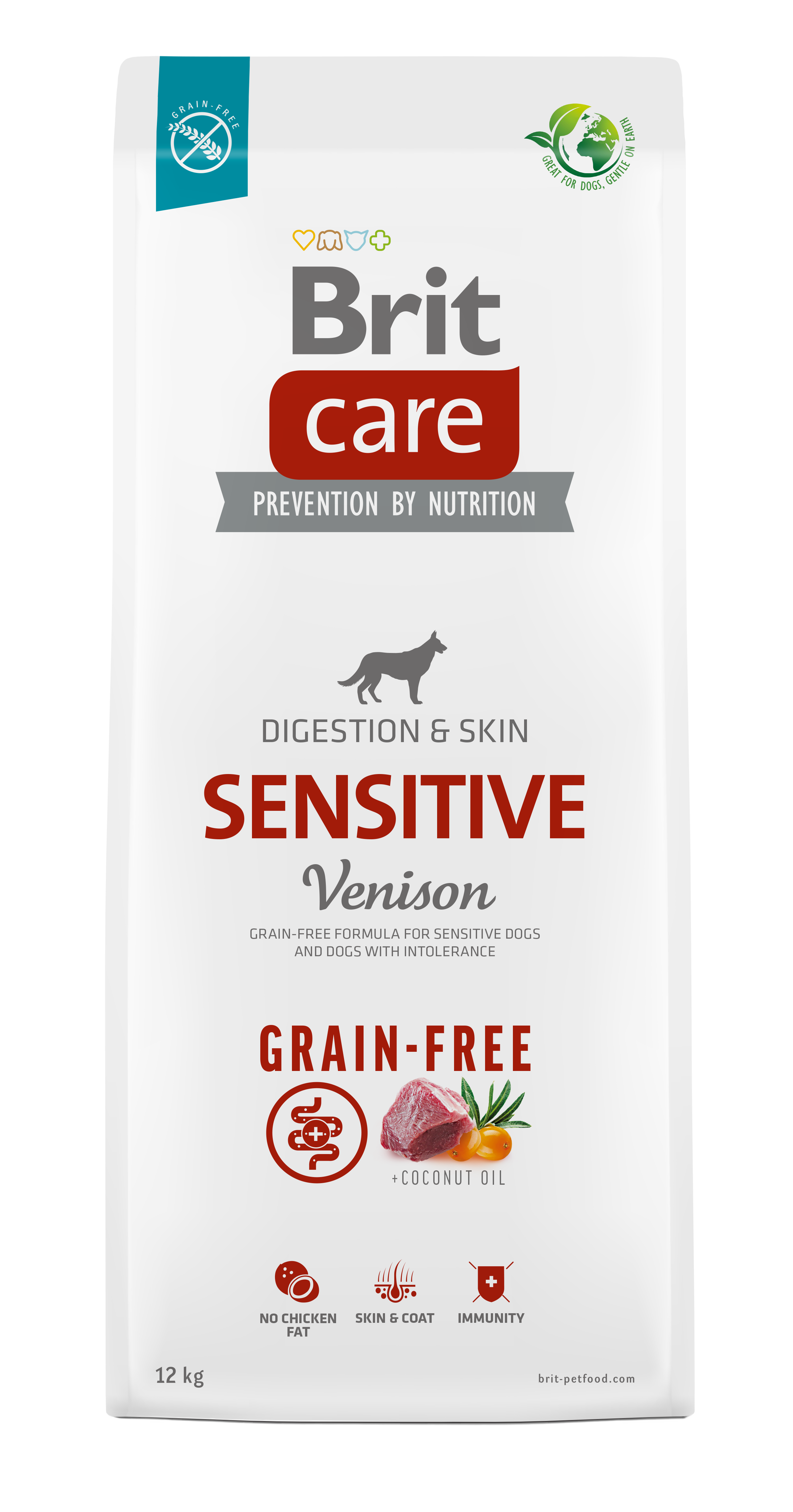 בריט Care Dog Grain-free Sensitive - מזון יבש לכלבים