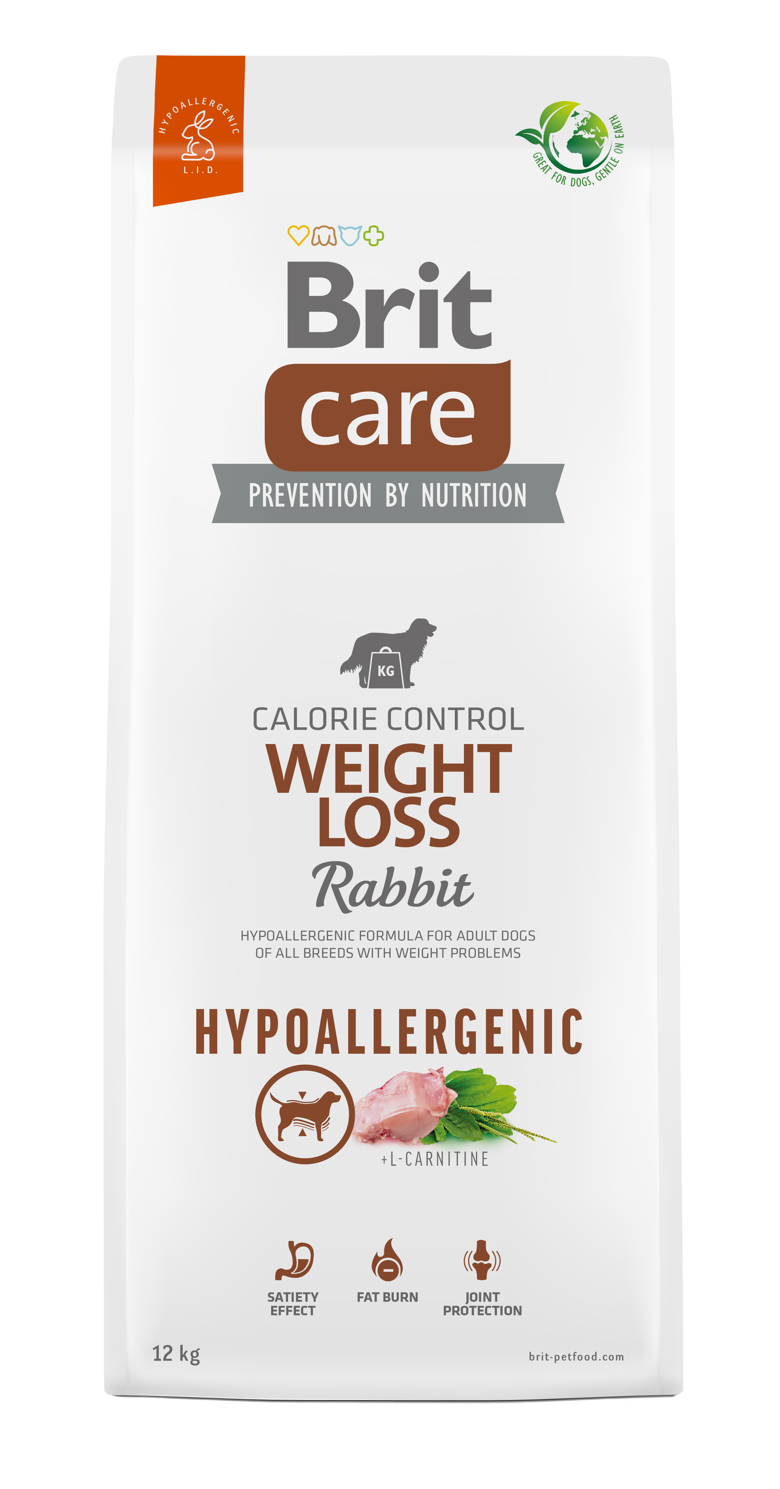 בריט Care Hypoallergenic Weight Loss - מזון יבש לכלבים