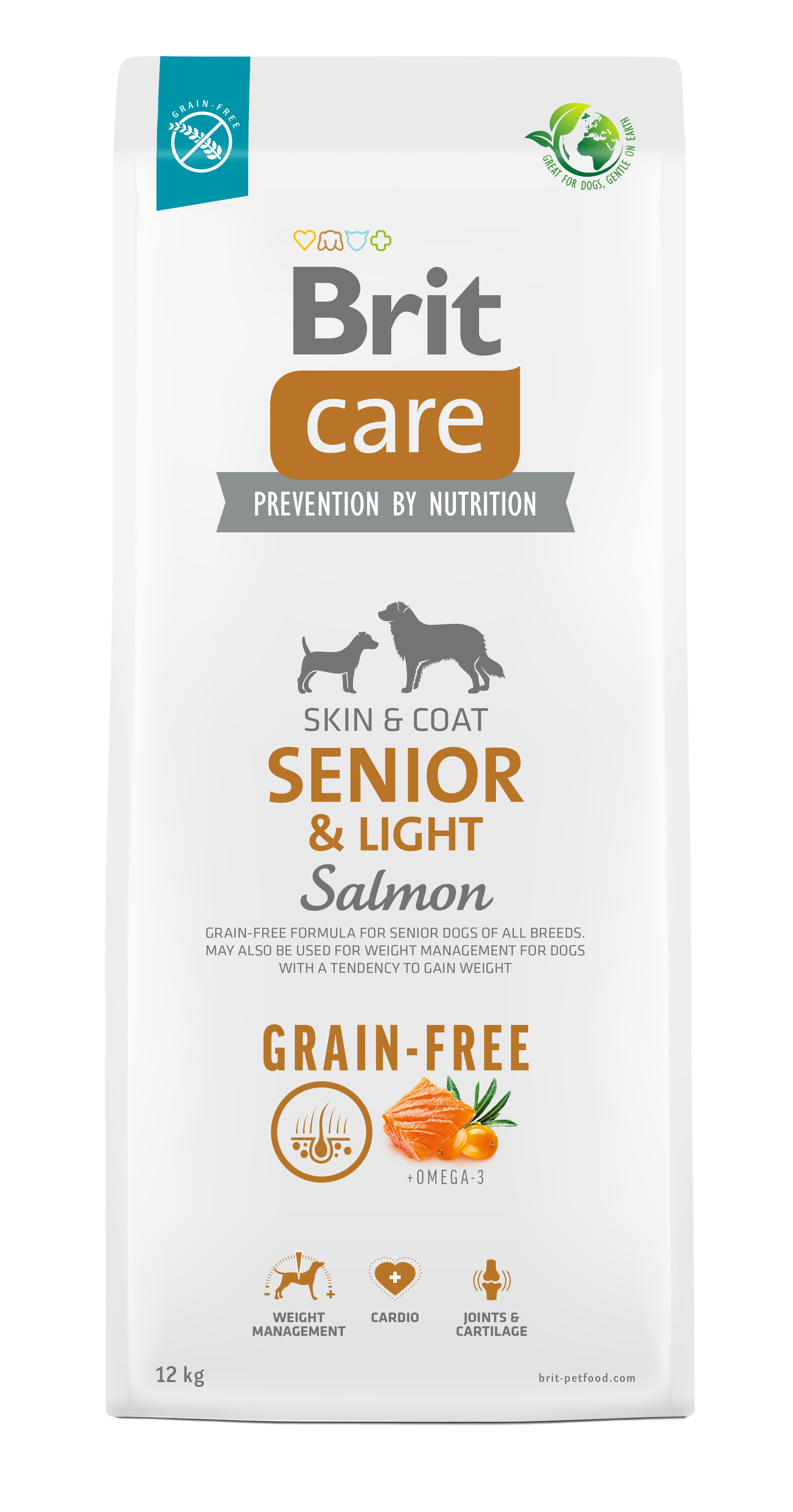 בריט Care Grain-free Senior & Light - מזון יבש לכלבים