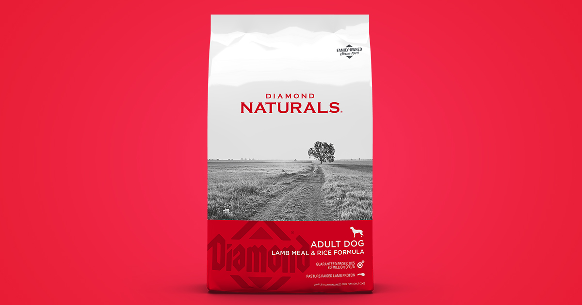 דיימונד נטורלס Adult Lamb Meal & Rice Formula - מזון יבש לכלבים