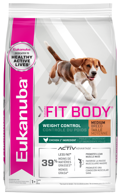 יוקנובה Fit Body Weight Control Medium Breed - מזון יבש לכלבים