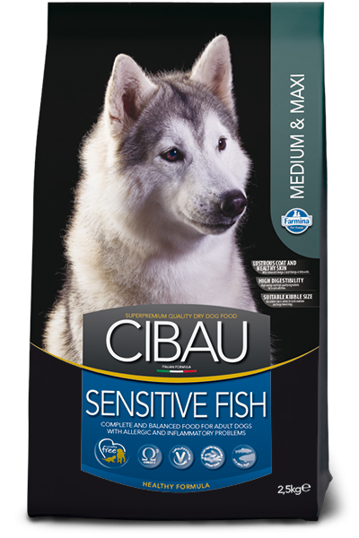 פרמינה סיבאו Sensitive Fish Medium & Maxi - מזון יבש לכלבים