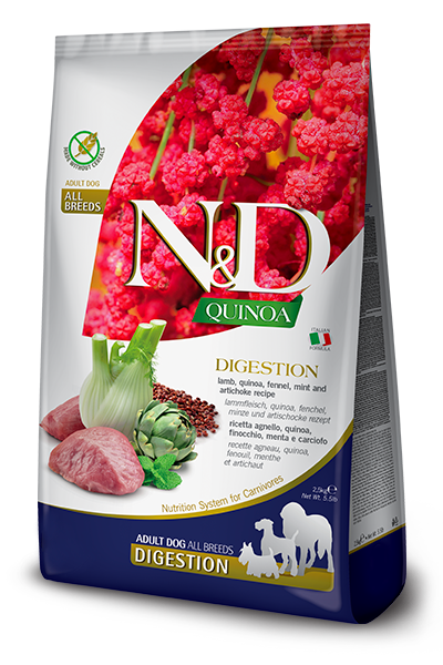 נטורל אנד דלישס Quinoa Digestion Lamb Medi/Maxi - מזון יבש לכלבים
