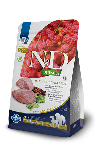 נטורל אנד דלישס Quinoa Functional Weight Management Lamb - מזון יבש לכלבים