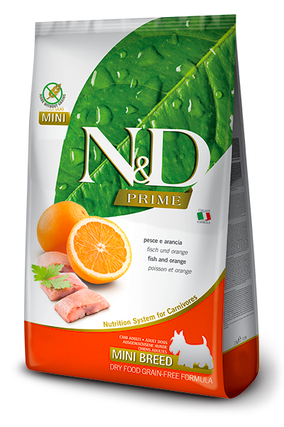 נטורל אנד דלישס Fish & Orange Adult Mini - מזון יבש לכלבים