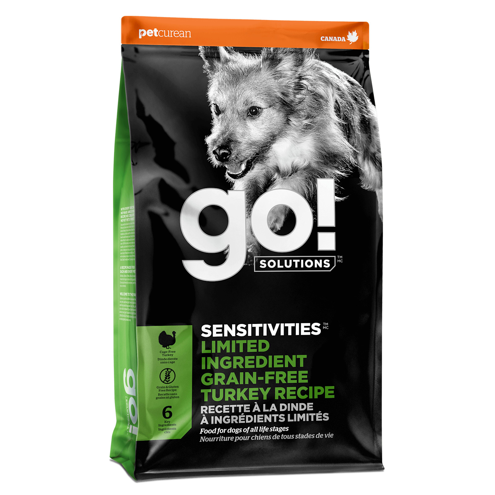 גו Sensitivities Limited Ingredient Grain-Free Turkey Recipe - מזון יבש לכלבים